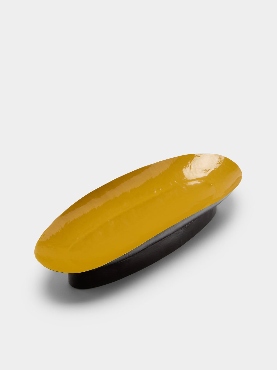 Huh Myoung Wook - Ottchil Copper Raised Platter (18.5in/47cm) - Yellow - ABASK