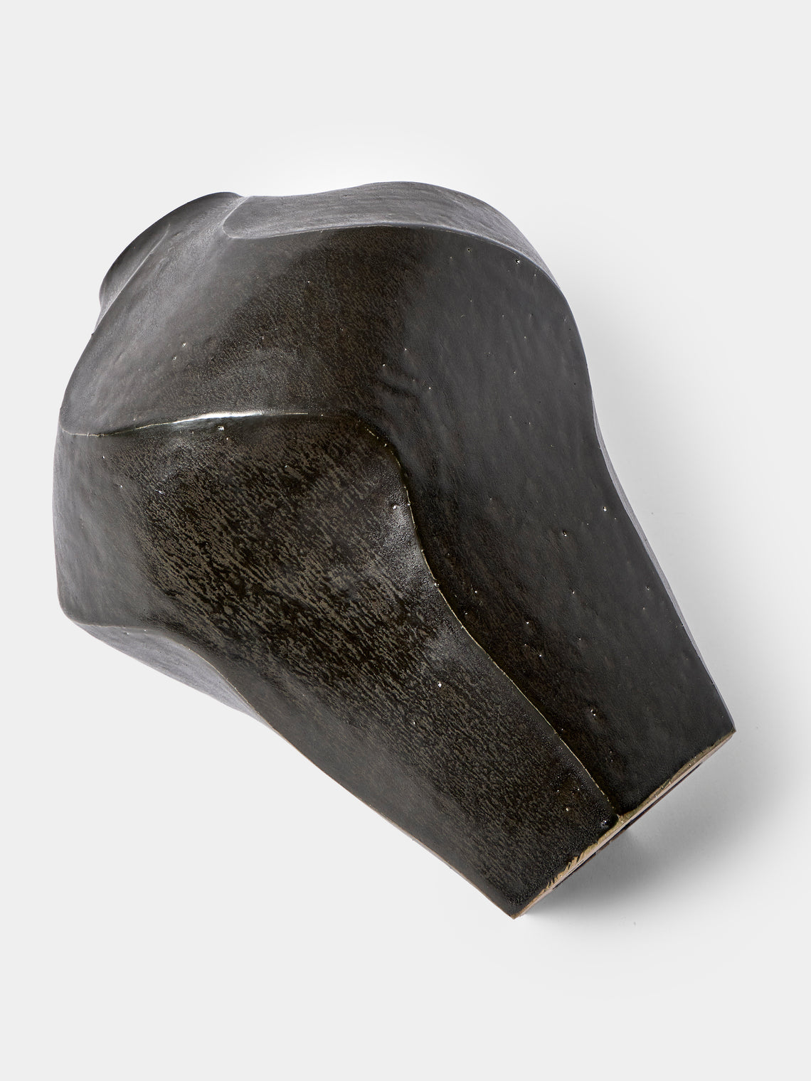Lee Song-am - Black Clay Vase (13.5in/34cm) - Black - ABASK