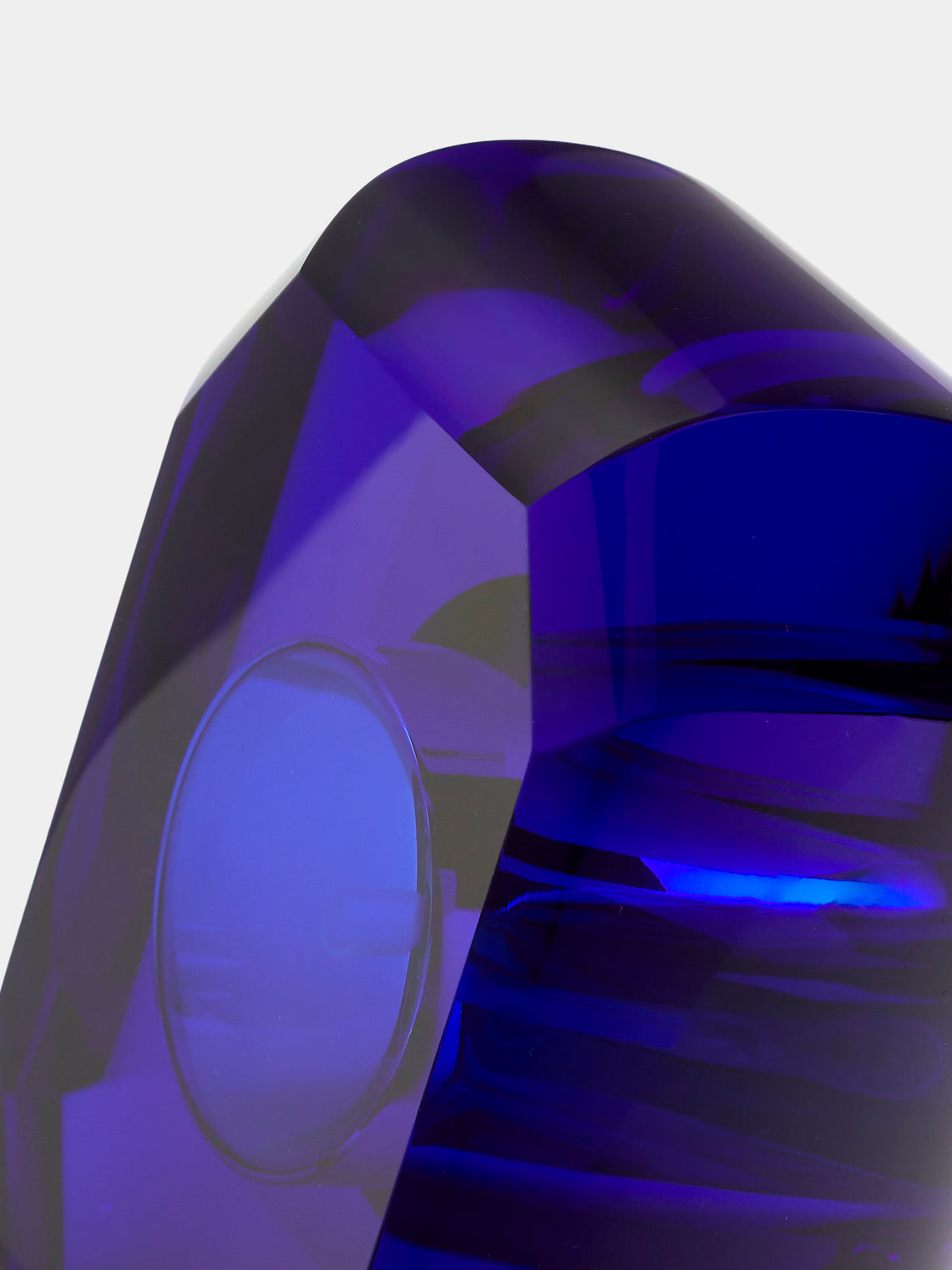 Decor Walther - Cut Crystal Soap Dispenser - Blue - ABASK