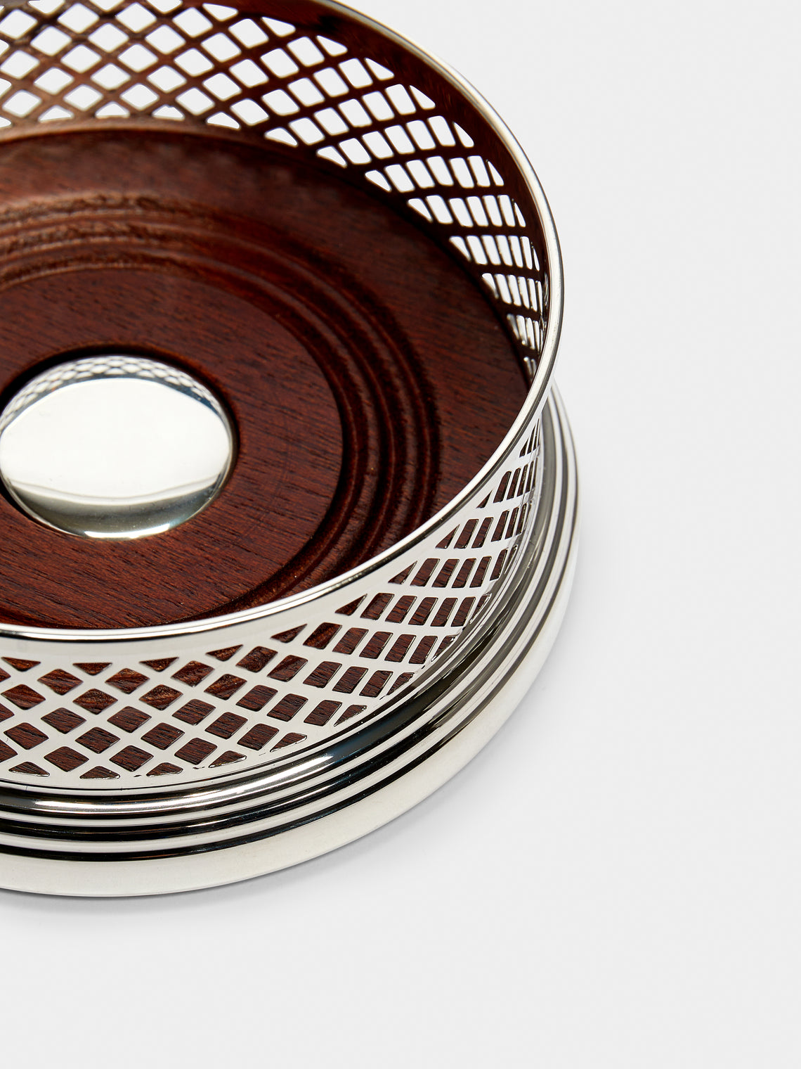 Jarosinski & Vaugoin - Sterling Silver Small Bottle Coaster - Silver - ABASK