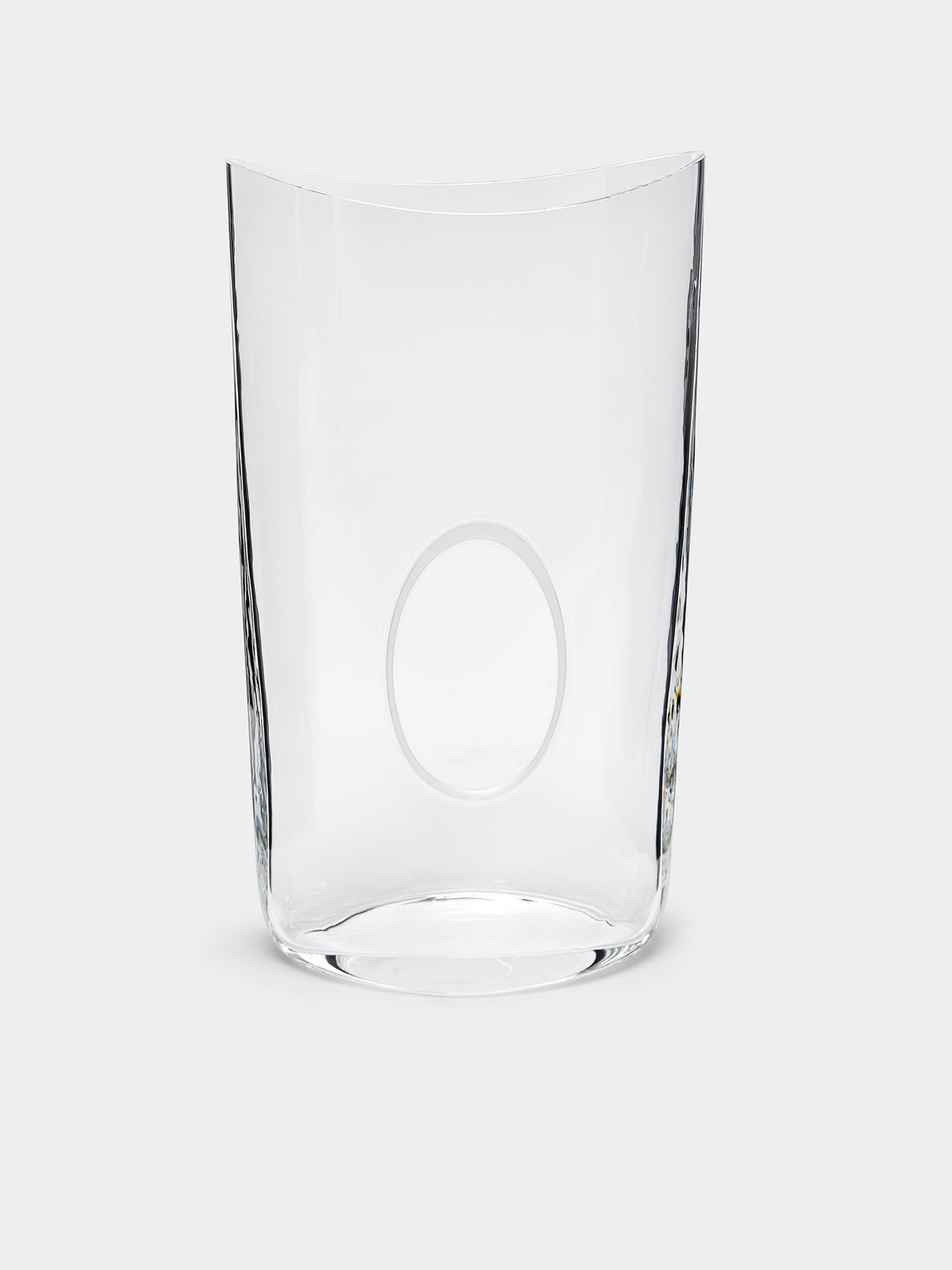 Carlo Moretti - Oblo Hand-Blown Murano Glass Vase - Clear - ABASK - 