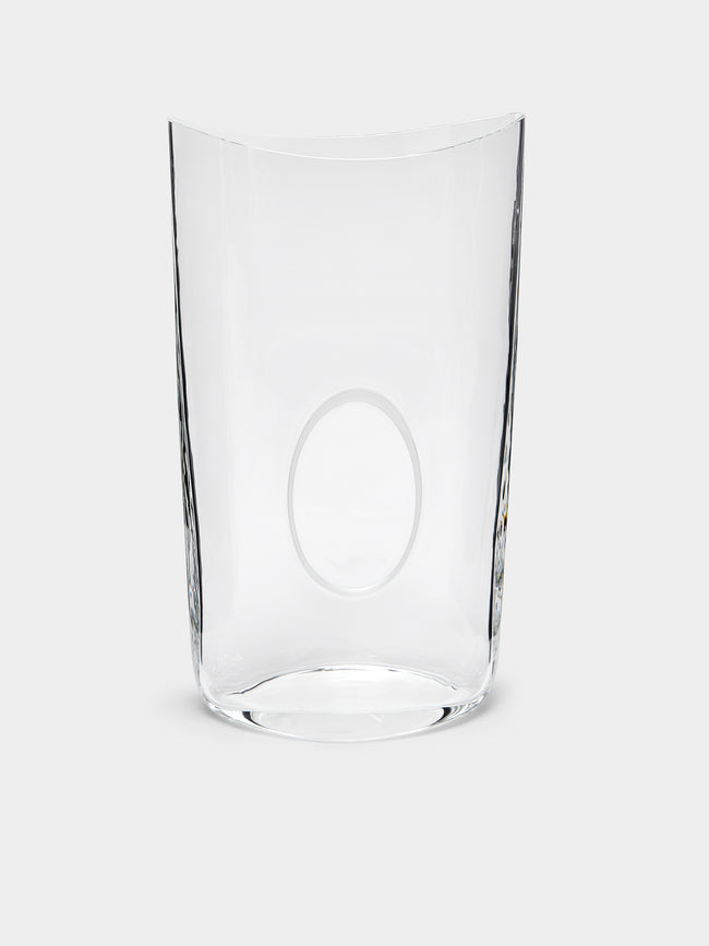 Carlo Moretti - Oblo Hand-Blown Murano Glass Vase - Clear - ABASK - 