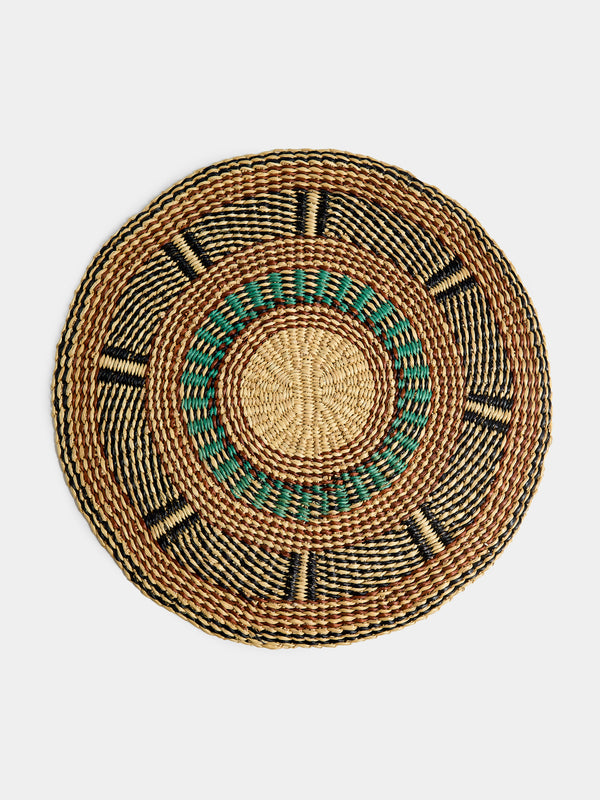 Baba Tree - Handwoven Elephant Glass Placemats (Set of 4) - Multiple - ABASK - 