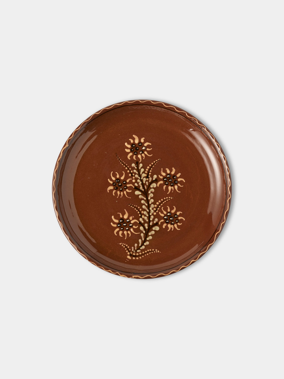 Poterie d’Évires - Flowers and Animals Hand-Painted Ceramic Plates – 8in/20cm (Set of 4) - Multiple - ABASK