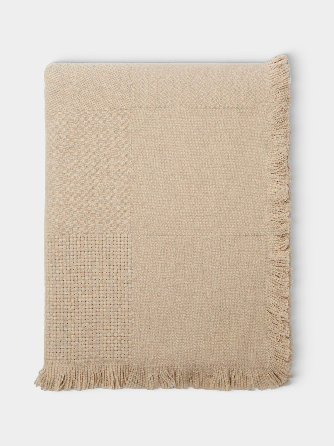 Alonpi - Bella Cashmere Blanket (71in/1.8m) - Beige - ABASK - 