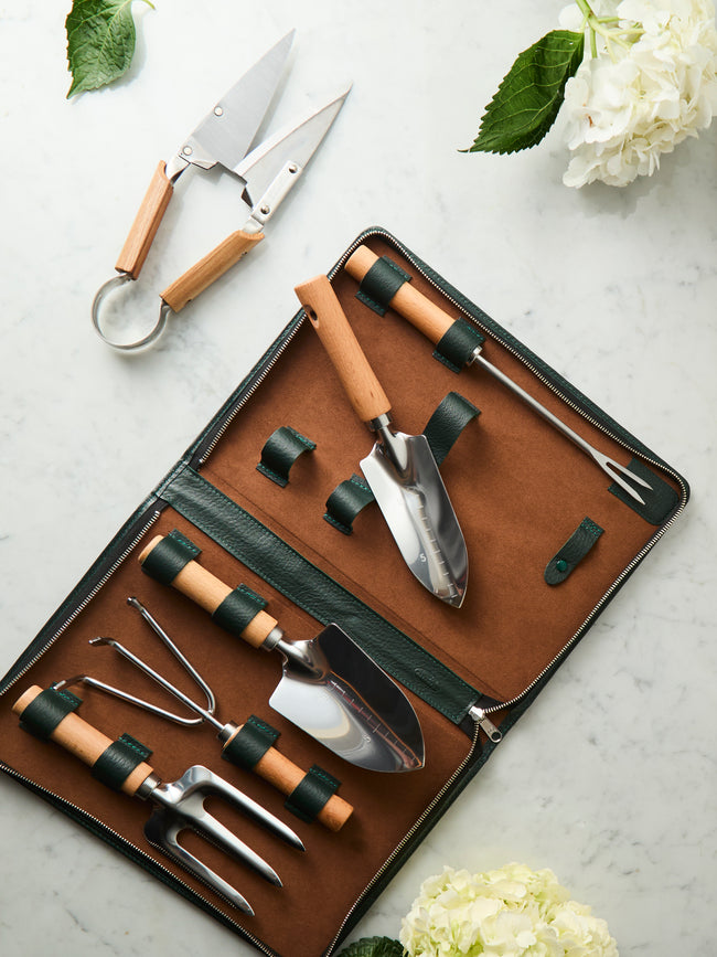 F. Hammann - Leather Gardening Set - Green - ABASK