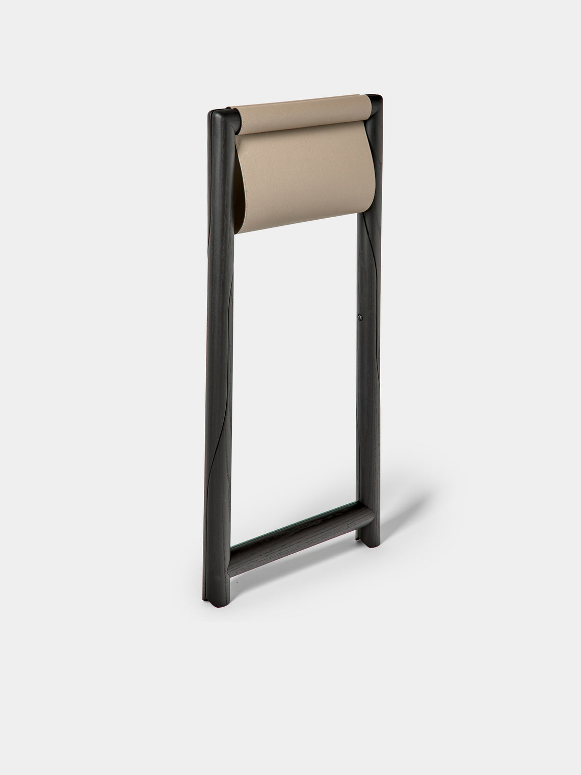 Giobagnara - Elica Leather and Wood Serving Table - Beige - ABASK