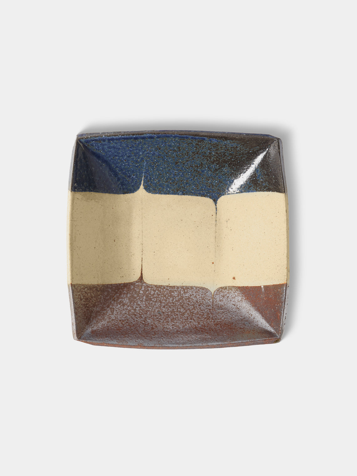 Makidani-gama - No. 1 Nerikomi Ceramic Square Bowls (Set of 4) - Multiple - ABASK - 