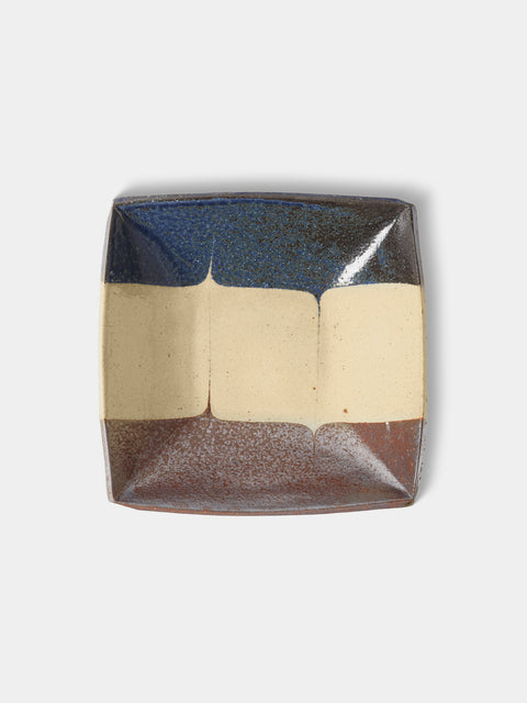 Makidani-gama - No. 1 Nerikomi Ceramic Square Bowls (Set of 4) - Multiple - ABASK - 