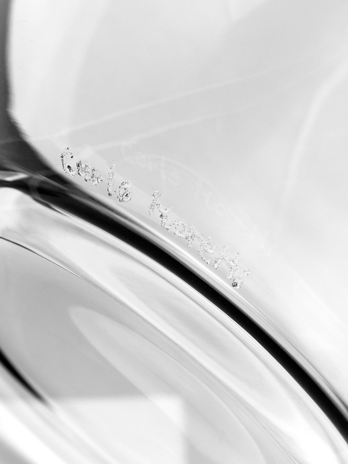 Carlo Moretti - Fili Molati Hand-Blown Murano Water Glasses (Set of 2) - Clear - ABASK