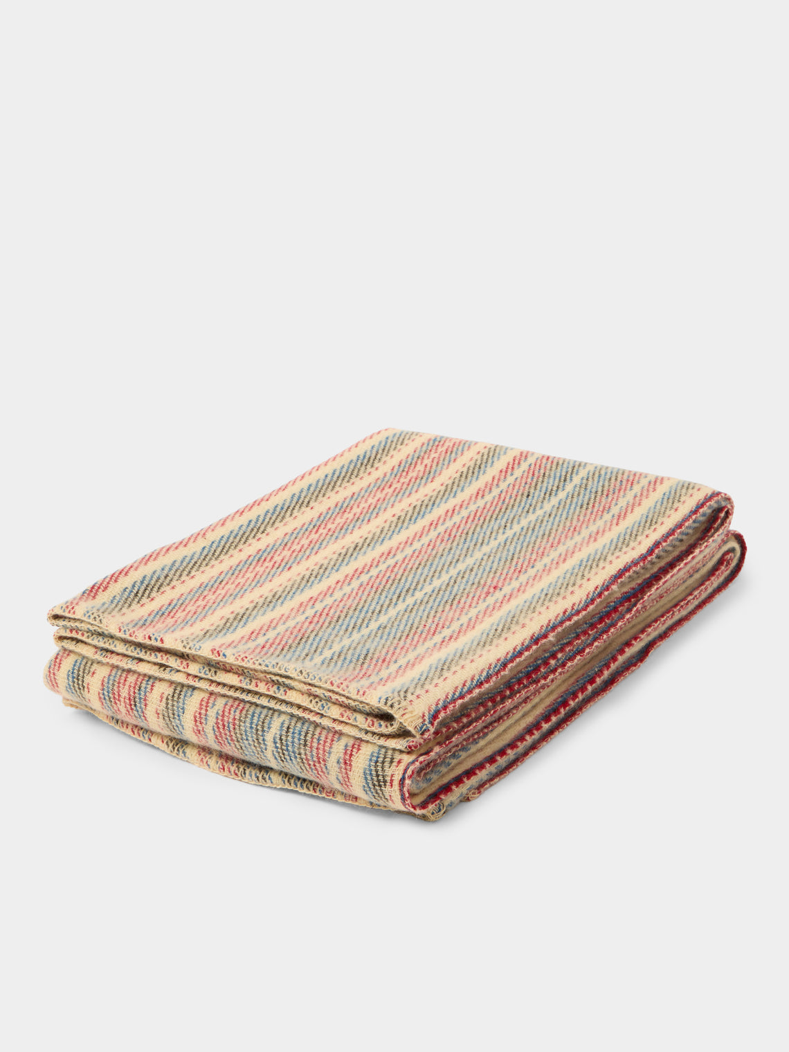 The Stroud - Village Fete Cotswold Lion Wool Blanket (79in/2m) - Multiple - ABASK