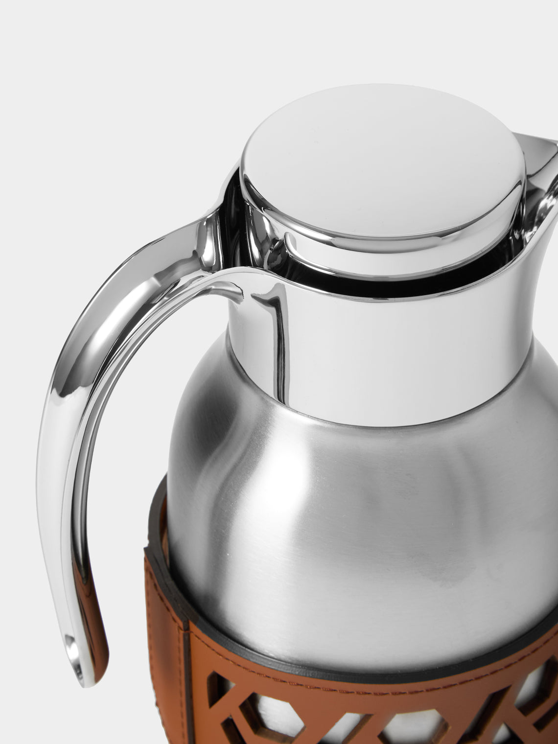 RUDI - Gemma Glass and Stainless Steel Carafe (20oz/0.6L) - Tan - ABASK
