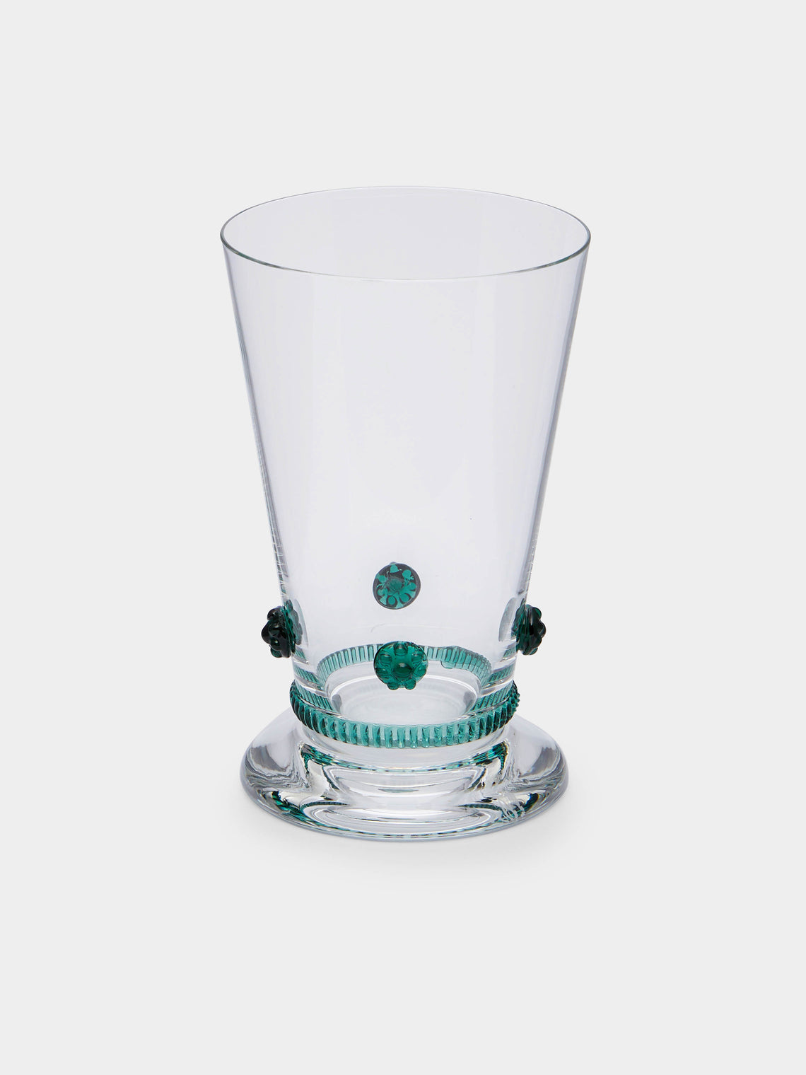 Theresienthal - Bacchus Hand-Blown Crystal Water Glass (Set of 2) - Green - ABASK- 