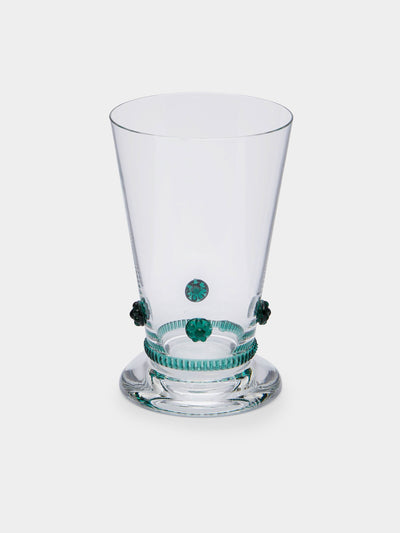Theresienthal - Bacchus Hand-Blown Crystal Water Glass (Set of 2) - Green - ABASK- 