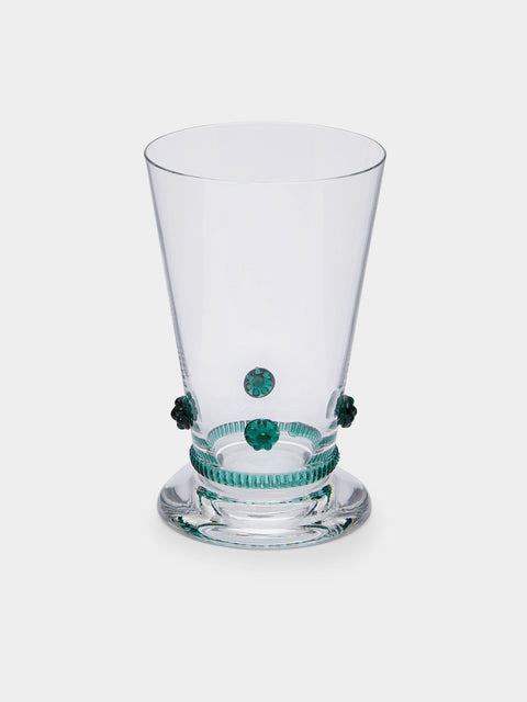 Theresienthal - Bacchus Hand-Blown Crystal Water Glass (Set of 2) - Green - ABASK- 