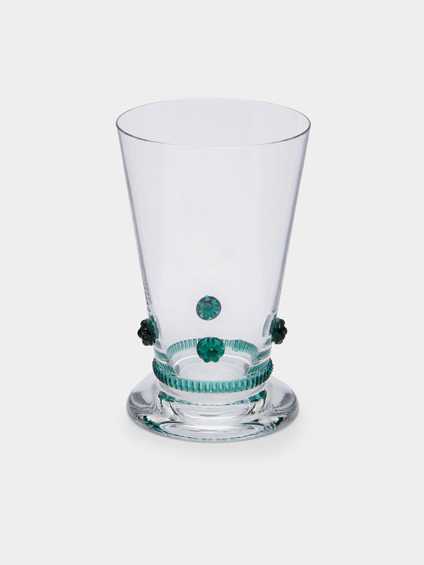 Theresienthal - Bacchus Hand-Blown Crystal Water Glass (Set of 2) - Green - ABASK- 