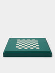 Hector Saxe - Leather Backgammon, Checkers, Chess and Dominoes Compendium - Green - ABASK - 