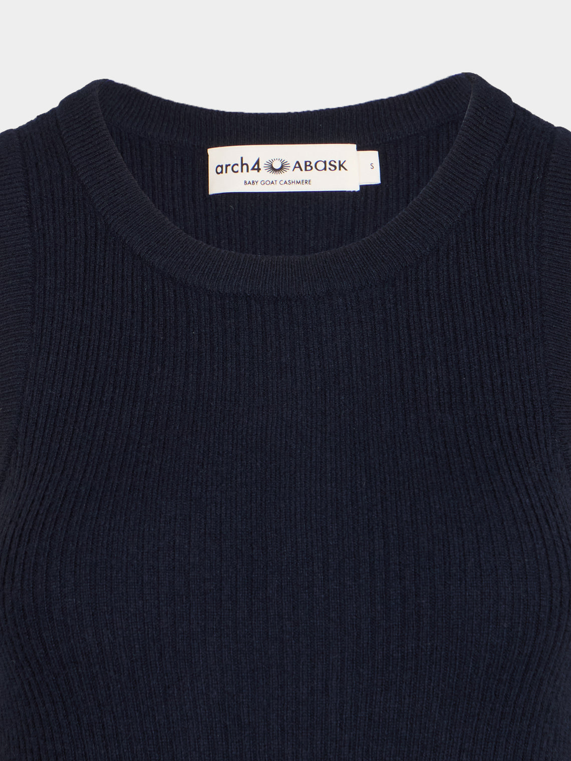 Arch4 - Manon Baby Goat Cashmere Tank Top | Size: S - Navy - ABASK
