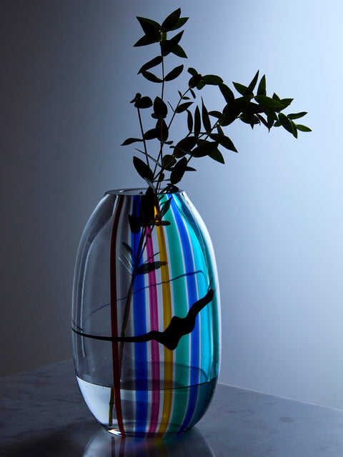 Antique and Vintage - 1970s Livio Seguso Murano Glass Vase (10in/26cm) - Multiple - ABASK