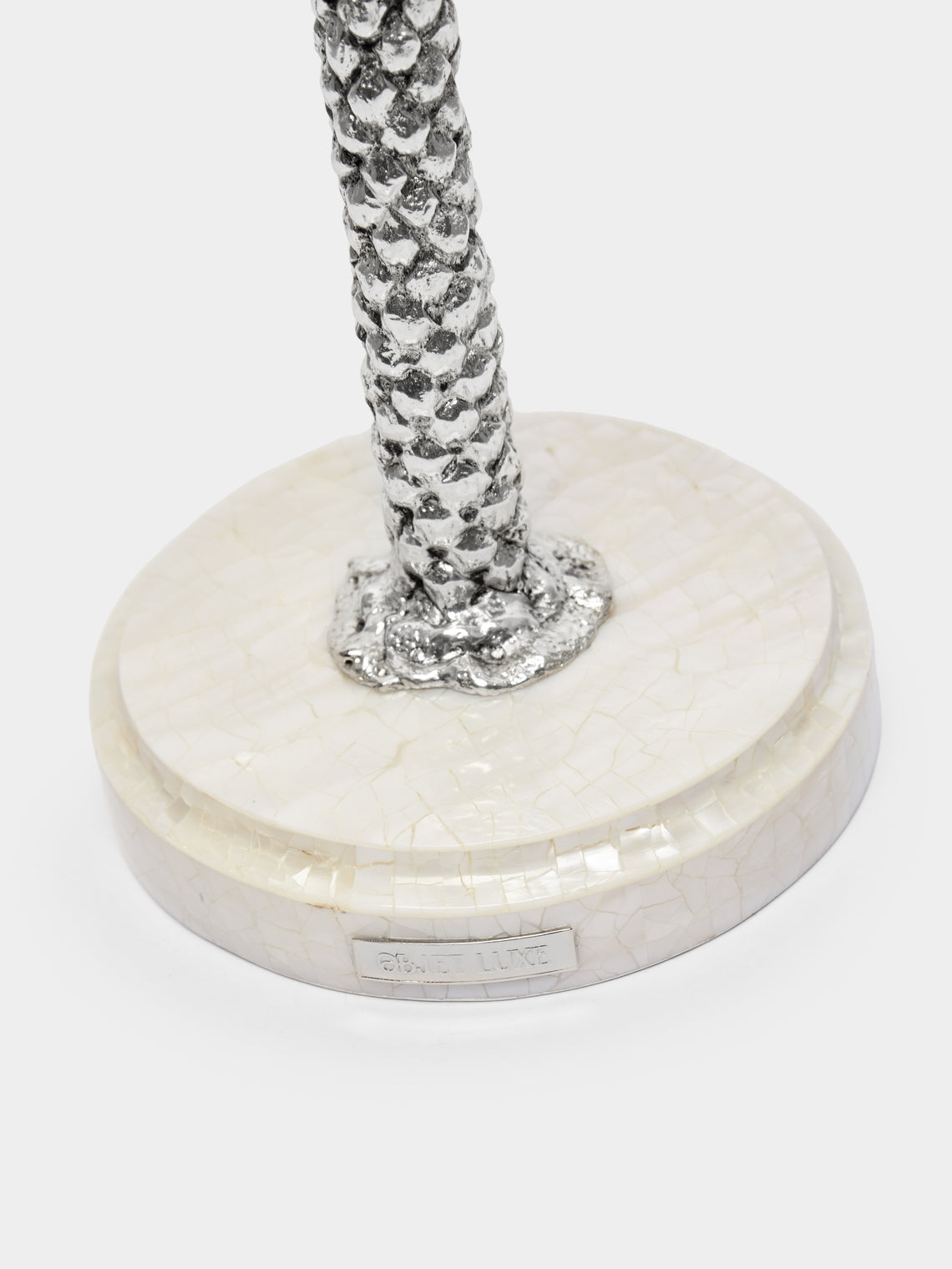 Objet Luxe - Silver-Plated and Shell Candlestick -  - ABASK