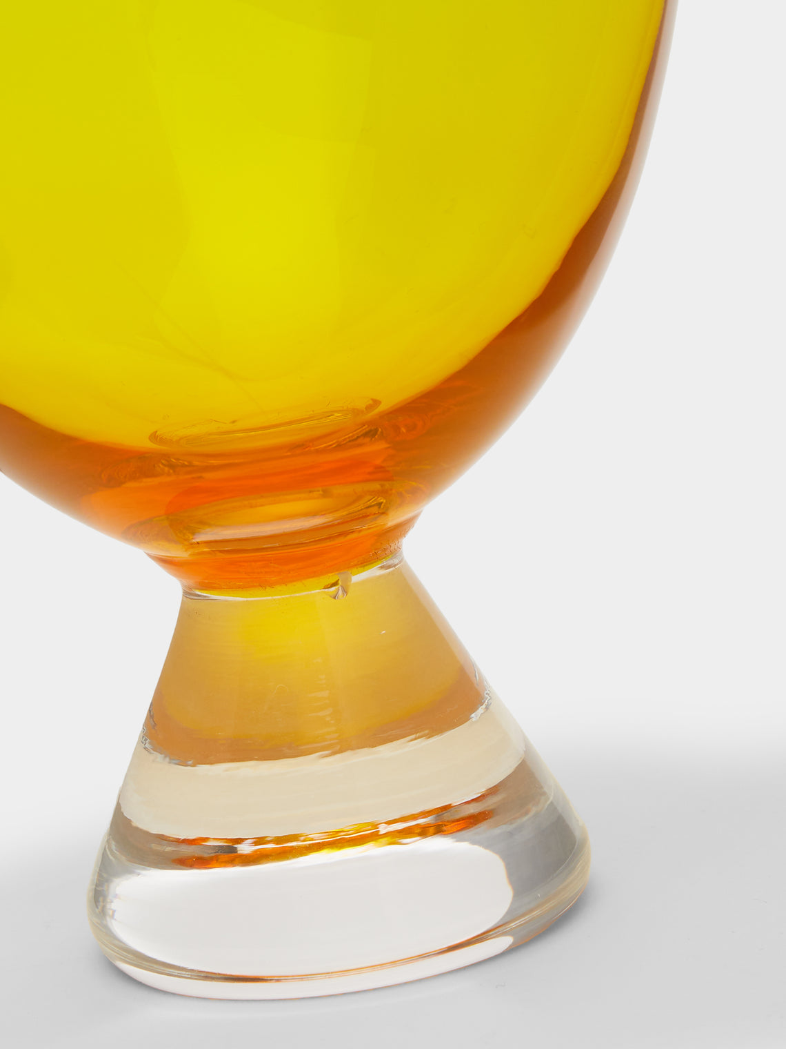 NasonMoretti - Archive Revival 1941 Hand-Blown Murano Wine Glasses (Set of 2) - Yellow - ABASK