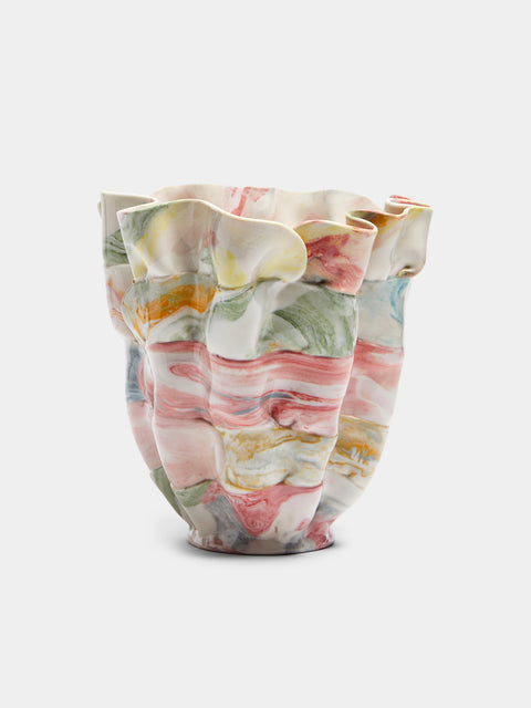 Luisa Maisel - Glossy Porcelain Vase (10in/25cm) - Multiple - ABASK - 