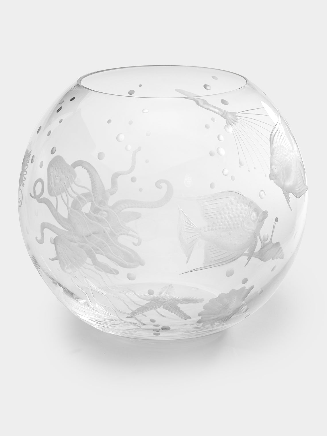 Artel - Frutti di Mare Hand-Engraved Crystal Large Vase -  - ABASK - 