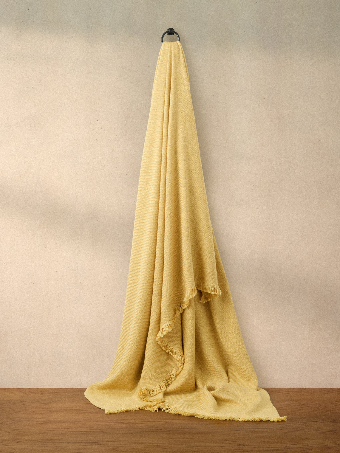 Me & K - Merino Wool and Cashmere King-Size Blanket (106in/2.7m) - Yellow - ABASK
