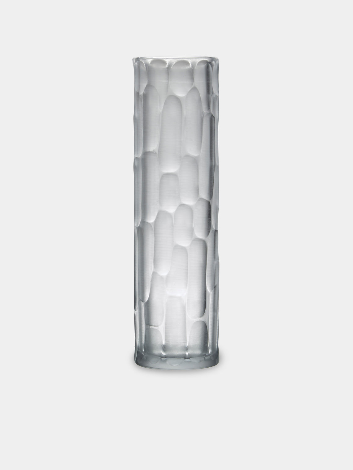 Micheluzzi Glass - Canna Cristallo Bamboo Hand-Blown Murano Glass Vase (12in/30cm) - Clear - ABASK - 