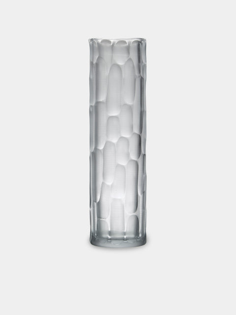 Micheluzzi Glass - Canna Cristallo Bamboo Hand-Blown Murano Glass Vase (12in/30cm) - Clear - ABASK - 