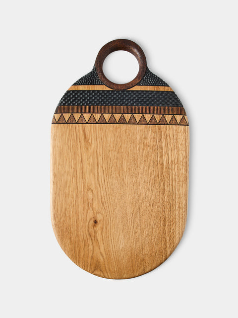 Lucas Castex - Hand-Carved Oak Serving Board - Natural - ABASK - 