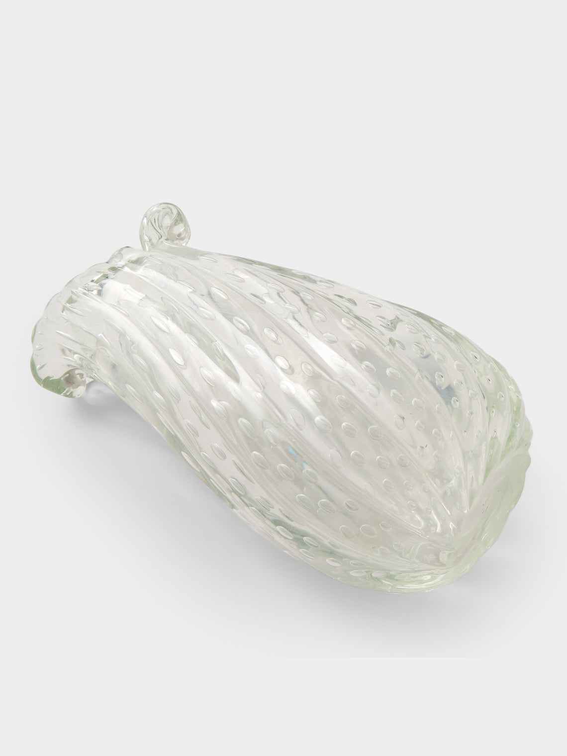 Antique and Vintage - 1940s Barovier Bullicante Murano Glass Vase - Clear - ABASK