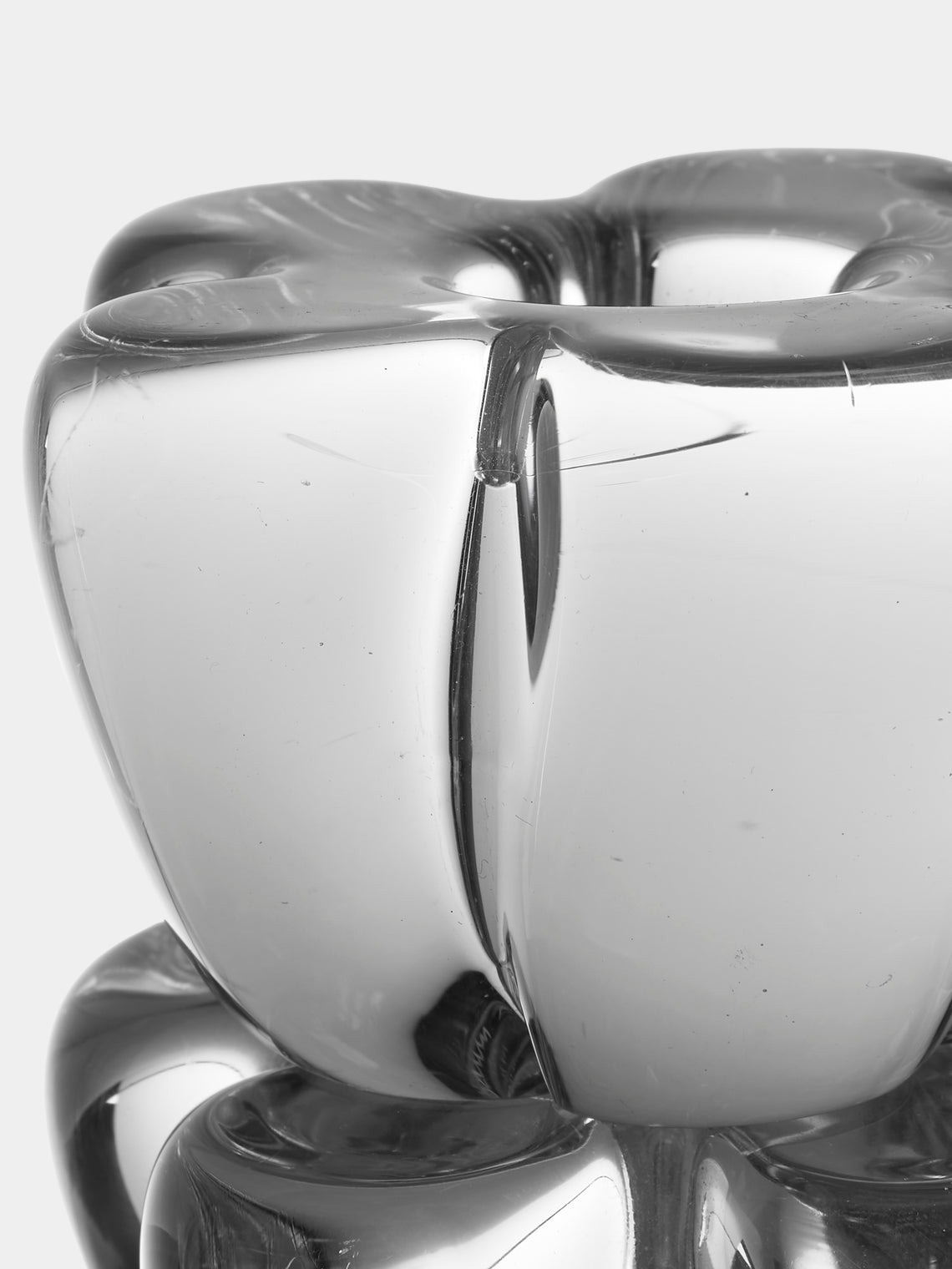 Antique and Vintage - Early-20th-Century Daum Crystal Candle Holders (Set of 4) - Clear - ABASK