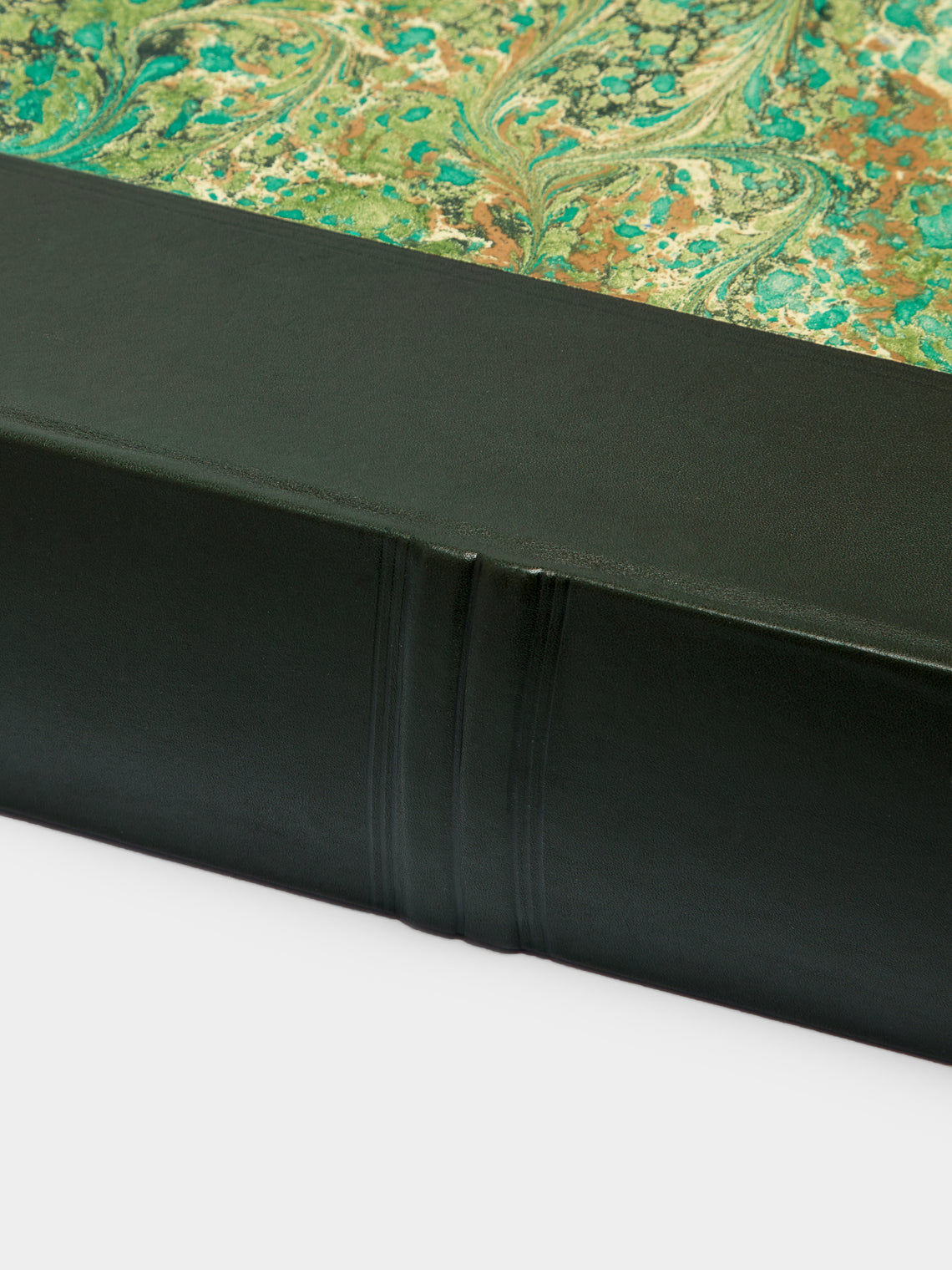 Hand-Marbled Leather Bound Photo Album