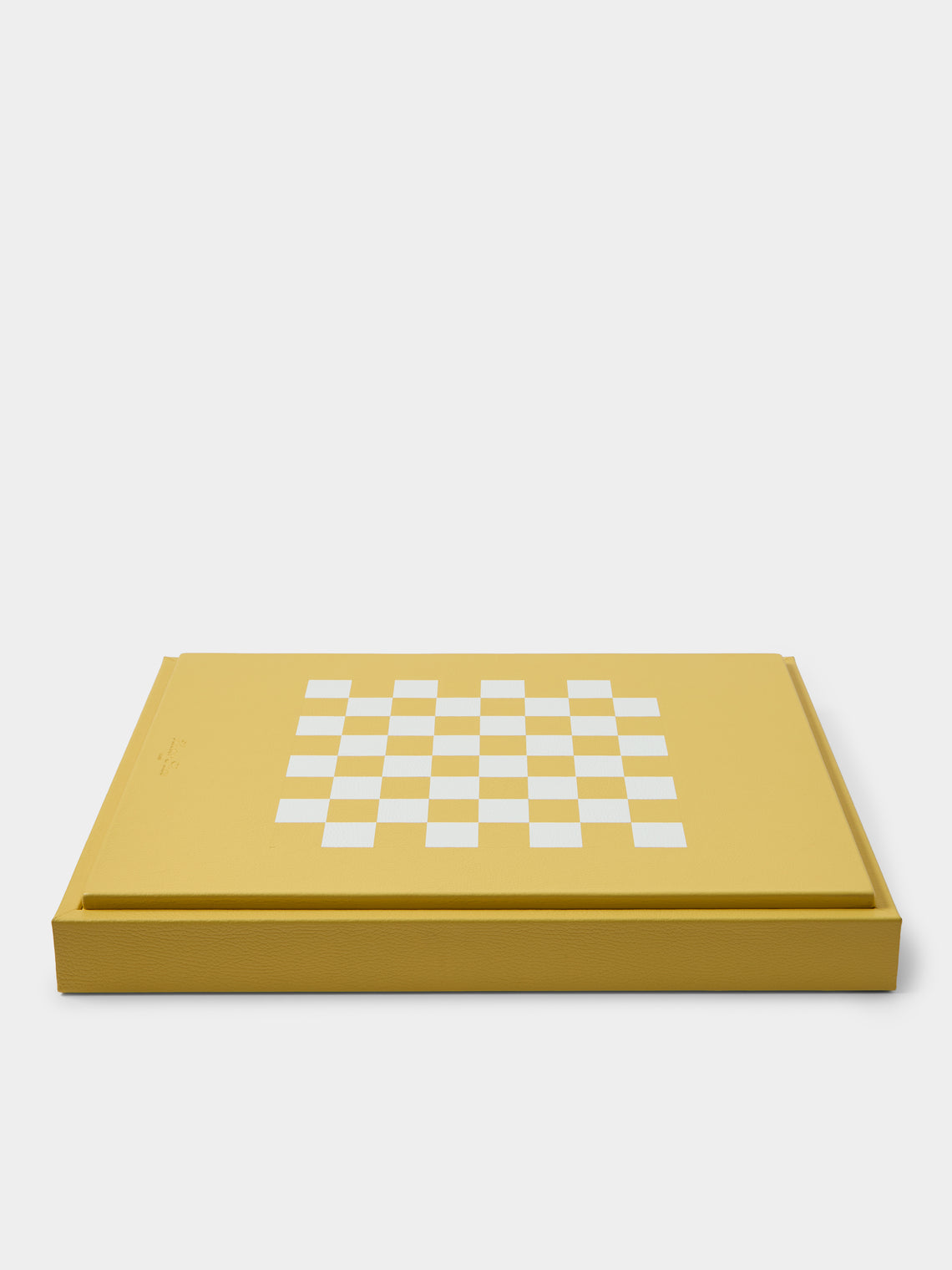 Hector Saxe - Leather Backgammon, Checkers, Chess and Dominoes Compendium - Yellow - ABASK - 