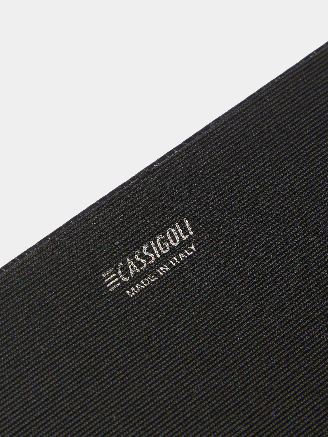 Cassigoli - Del Monte Leather Hexagonal Vide Poche (11in/28cm) - Navy - ABASK