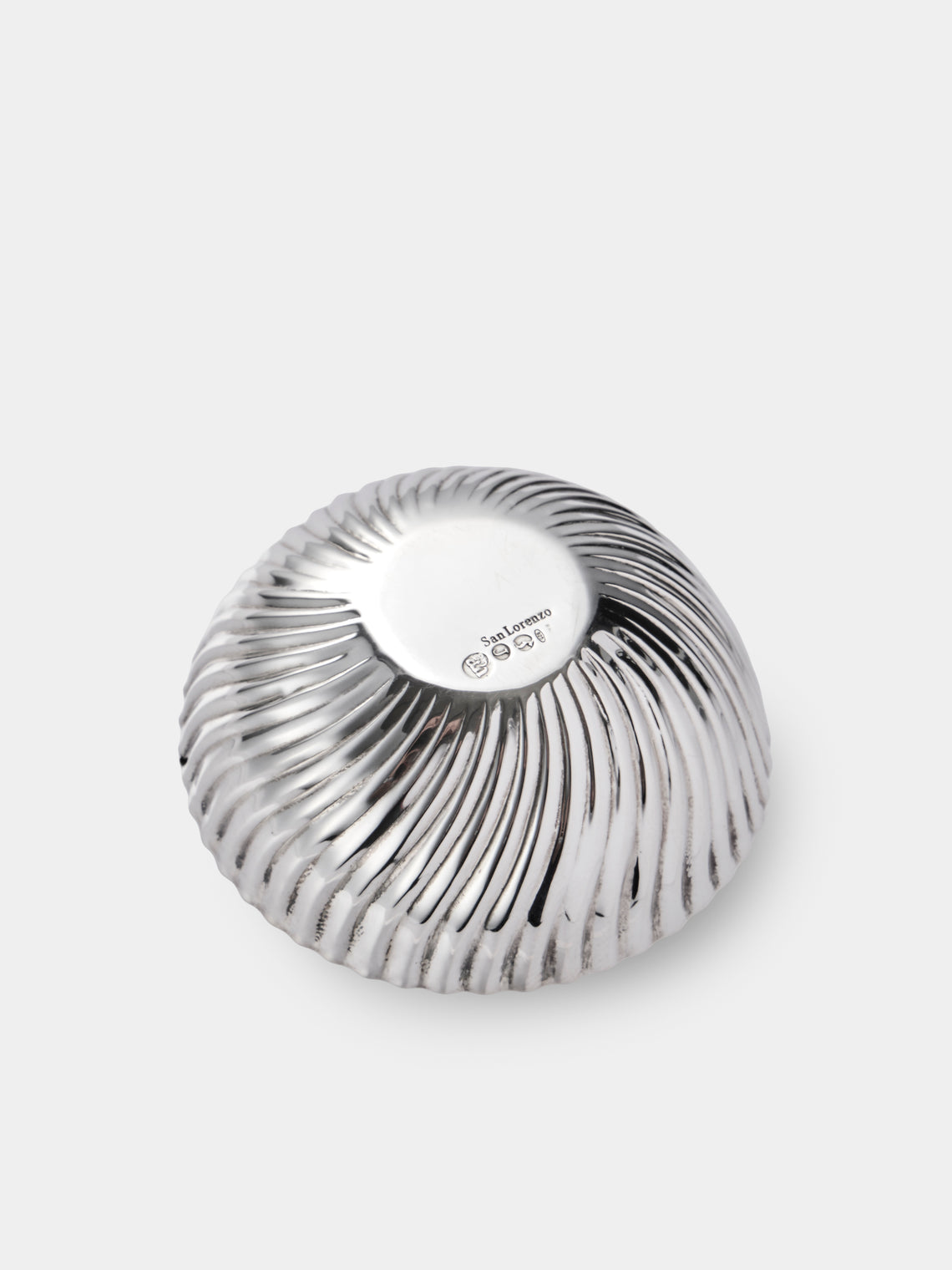 San Lorenzo - 1971 Franco Albini and Franca Helg Spiral Sterling Silver Bowl - Silver - ABASK