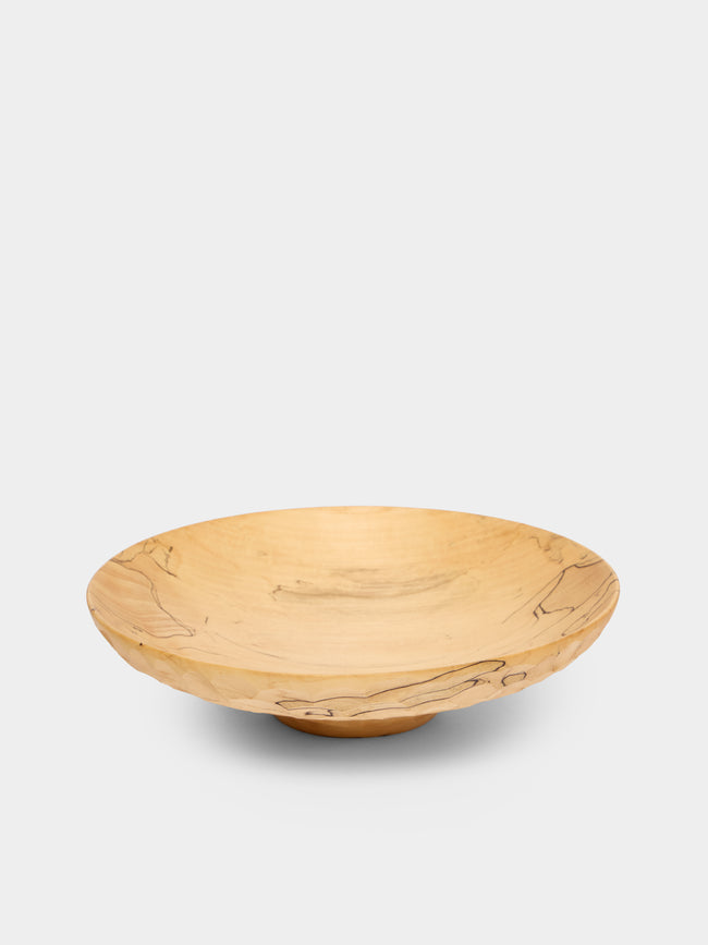 Thursday Furniture - Hand-Turned Japanese Horse Chestnut Footed Bowl - Natural - ABASK - 