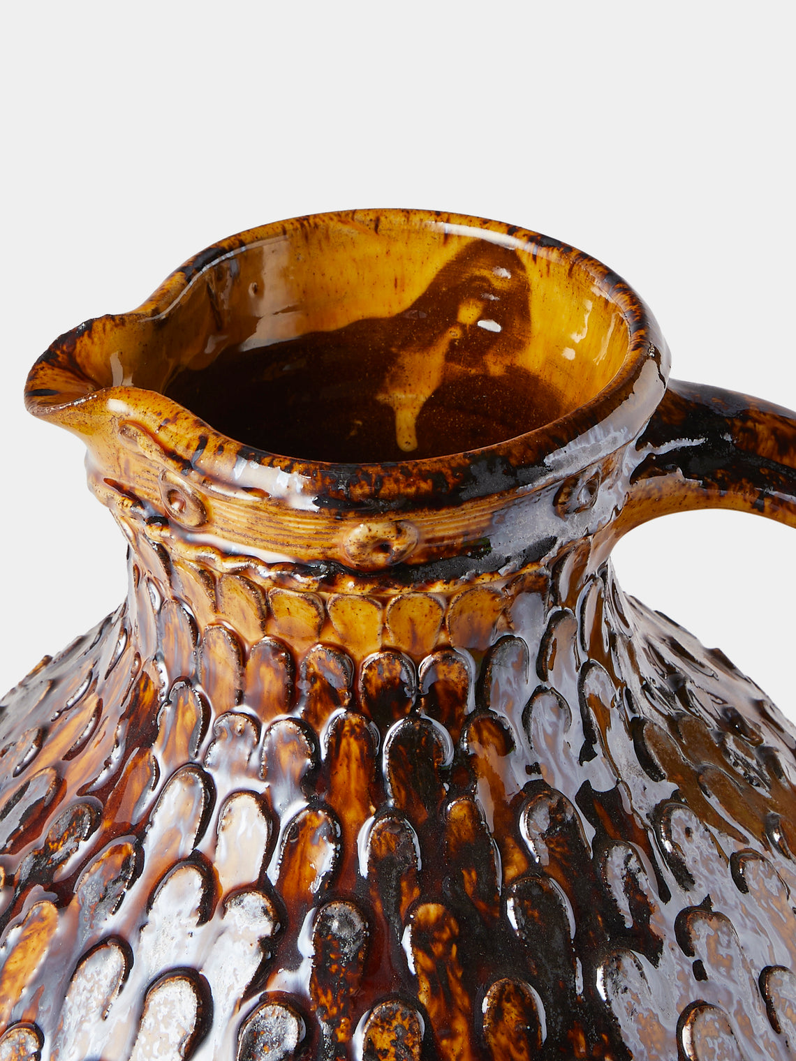 Fitch & McAndrew - Pellet Slipware Jug - Brown - ABASK
