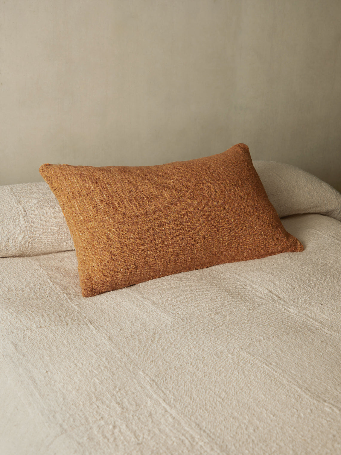 Valentina Hoyos - Cotton Cushion (31.5in/80cm) - Orange - ABASK