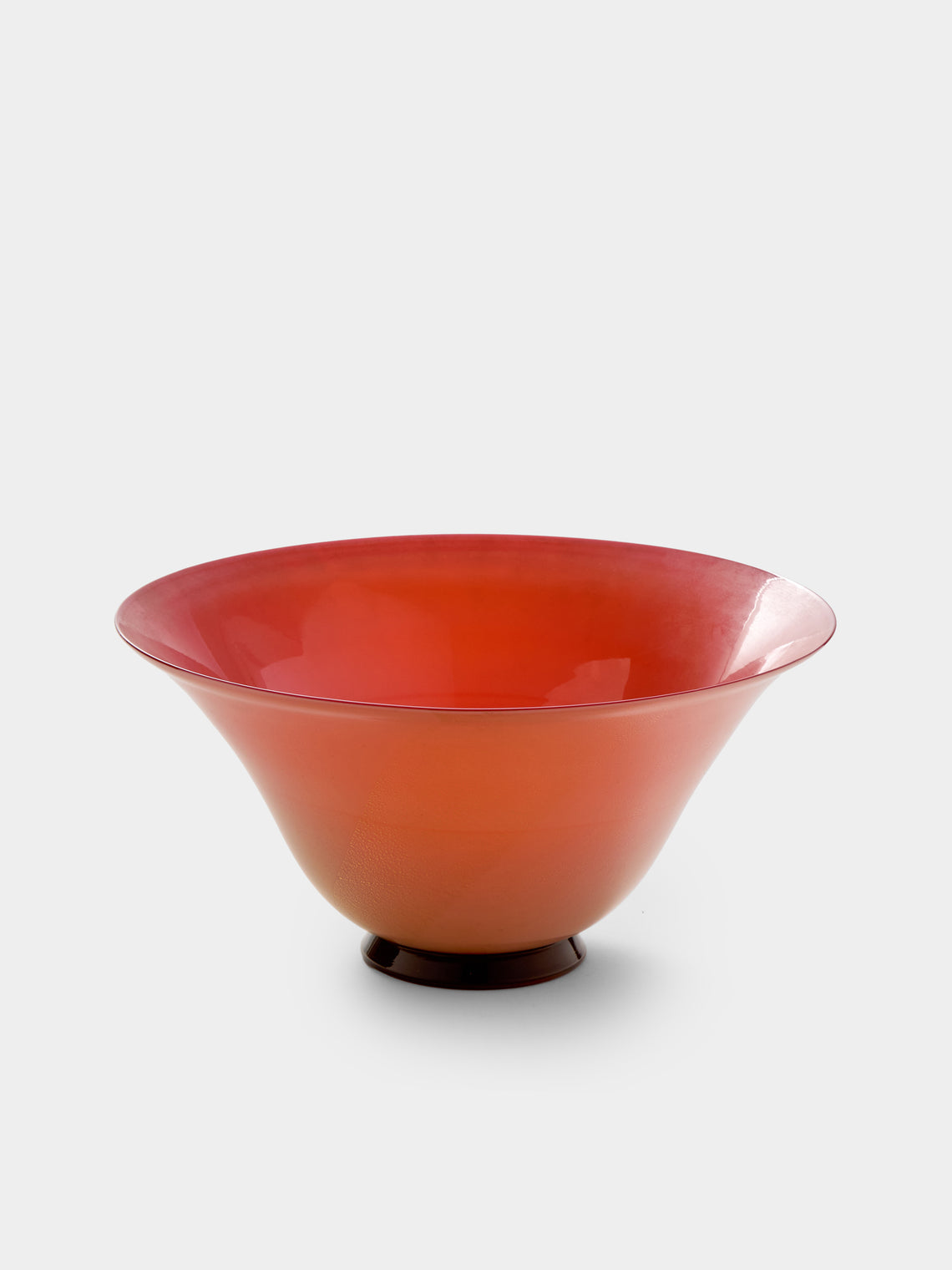 Antique and Vintage - 1980s Venini Murano Glass Bowl - Red - ABASK - 
