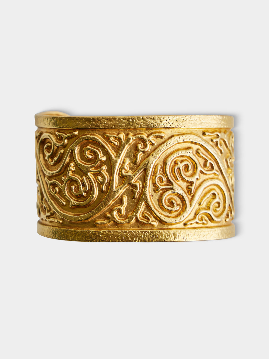 Mahnaz Collection - Vintage LALAoUNIS 18-Karat Yellow Gold Cuff Bracelet - Gold - ABASK - 