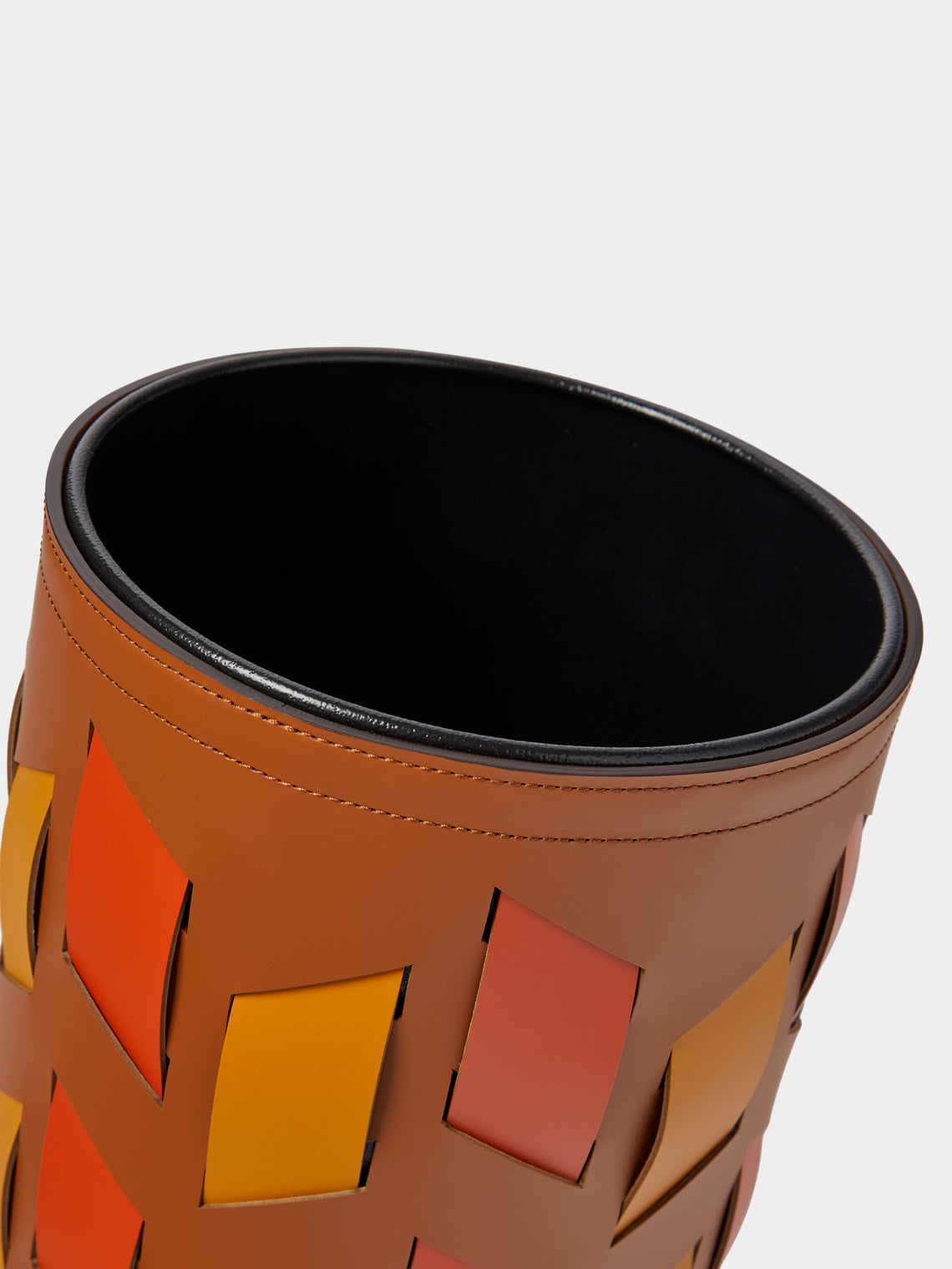 RUDI - Bino Leather Wastepaper Bin - Multiple - ABASK