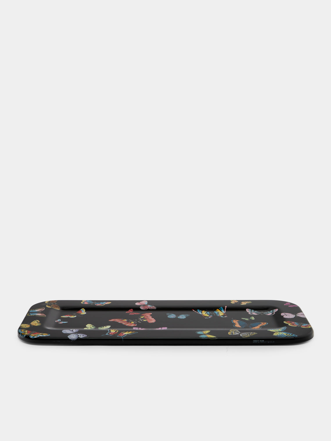 Fornasetti - Farfalle Wood Tray - Black - ABASK