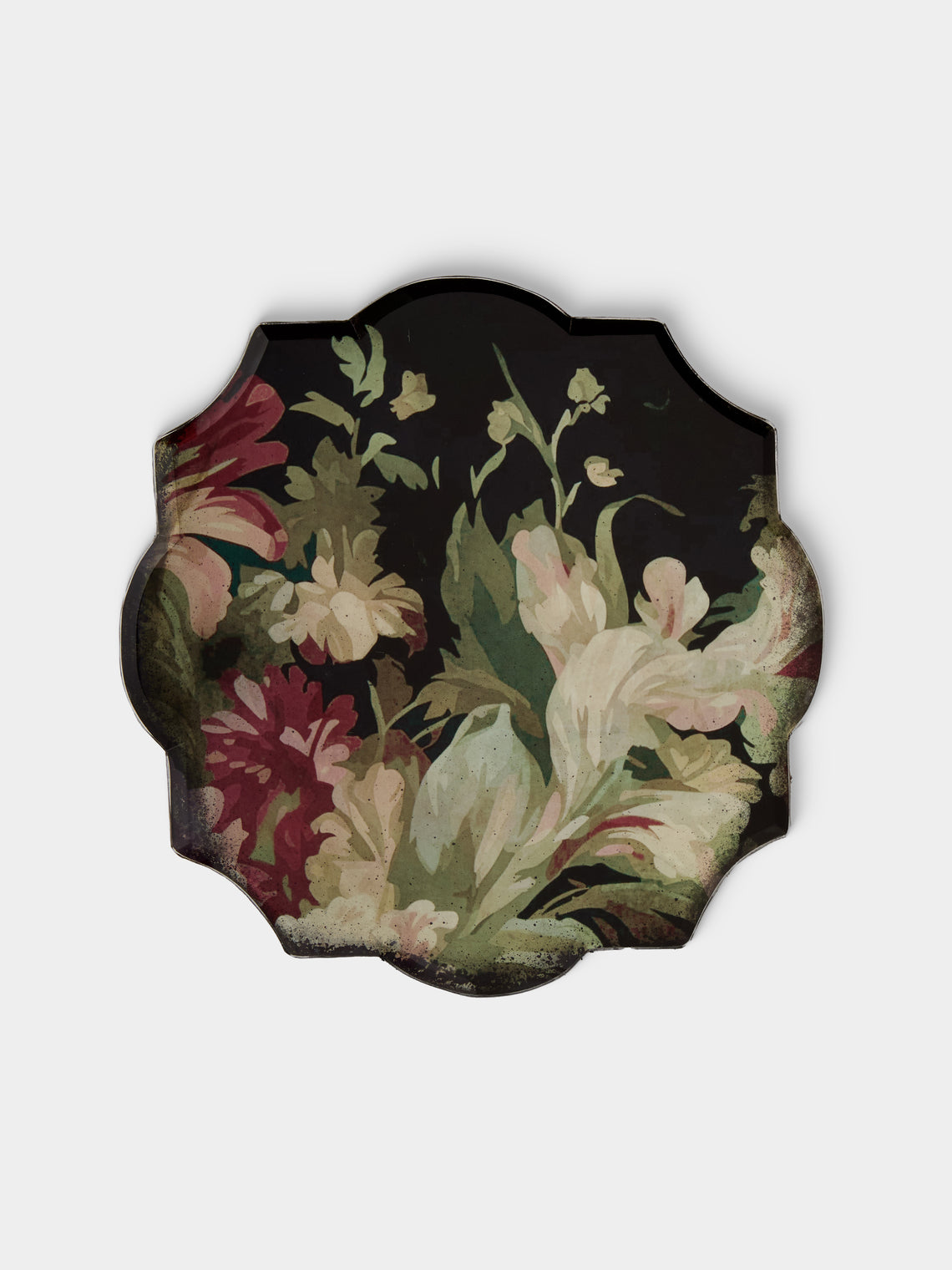 Borgo delle Tovaglie - Milano Carmen Mirrored Glass Placemats (Set of 6) - Pink - ABASK