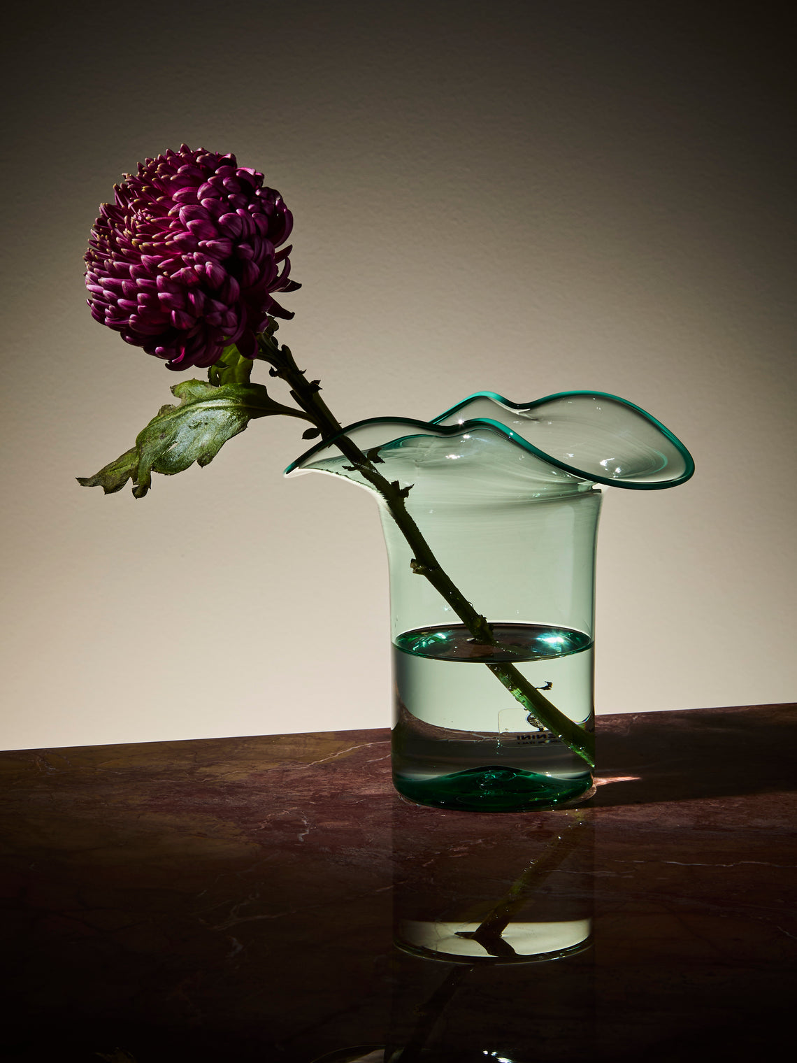 Antique and Vintage - 1980s Venini Murano Glass Vase (6in/15.5cm) - Green - ABASK