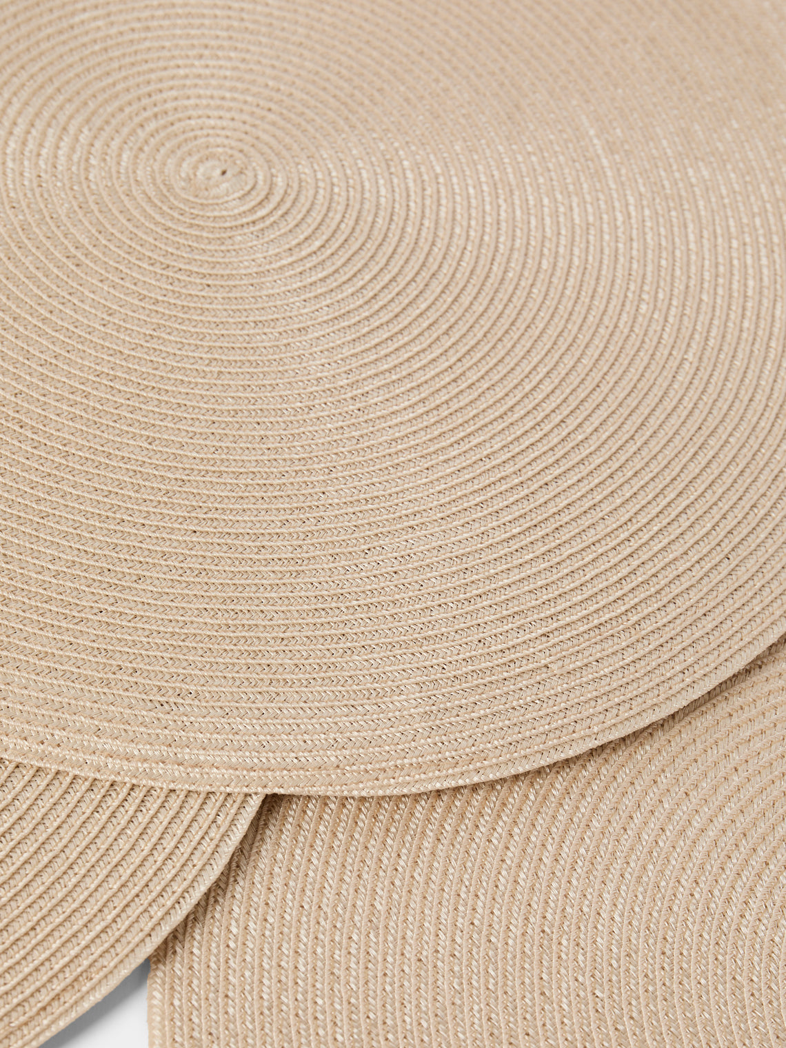 Pigment France - Trocadero TechStraw Round Placemats (Set of 4) - Natural - ABASK