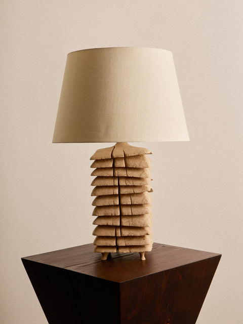 Jamie Gaunt Designs - No. 10 Natural Oak Table Lamp - Natural - ABASK