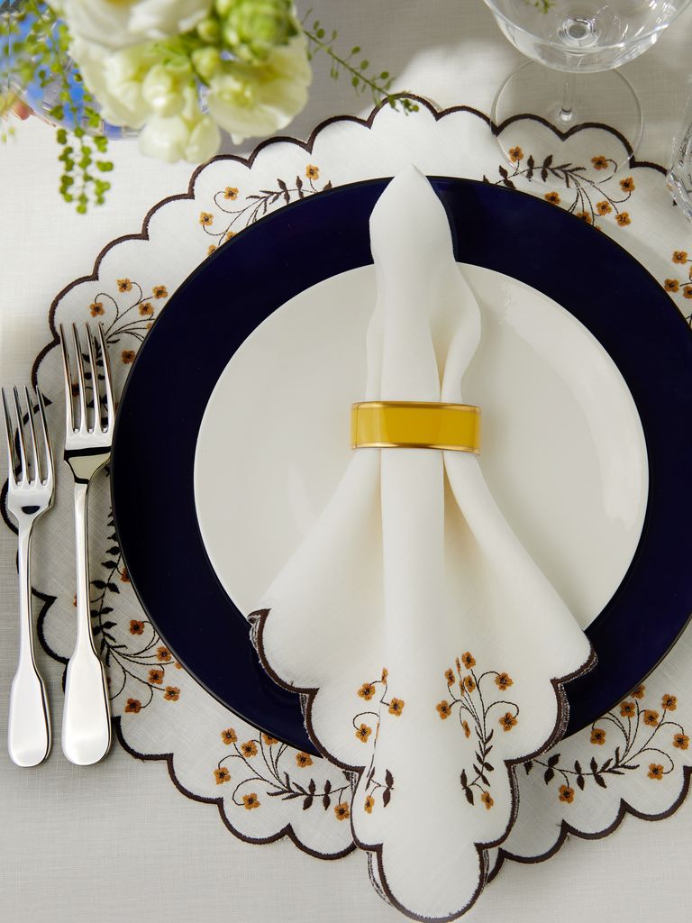 Augarten - Hand-Painted Porcelain Napkin Rings (Set of 4) -  - ABASK