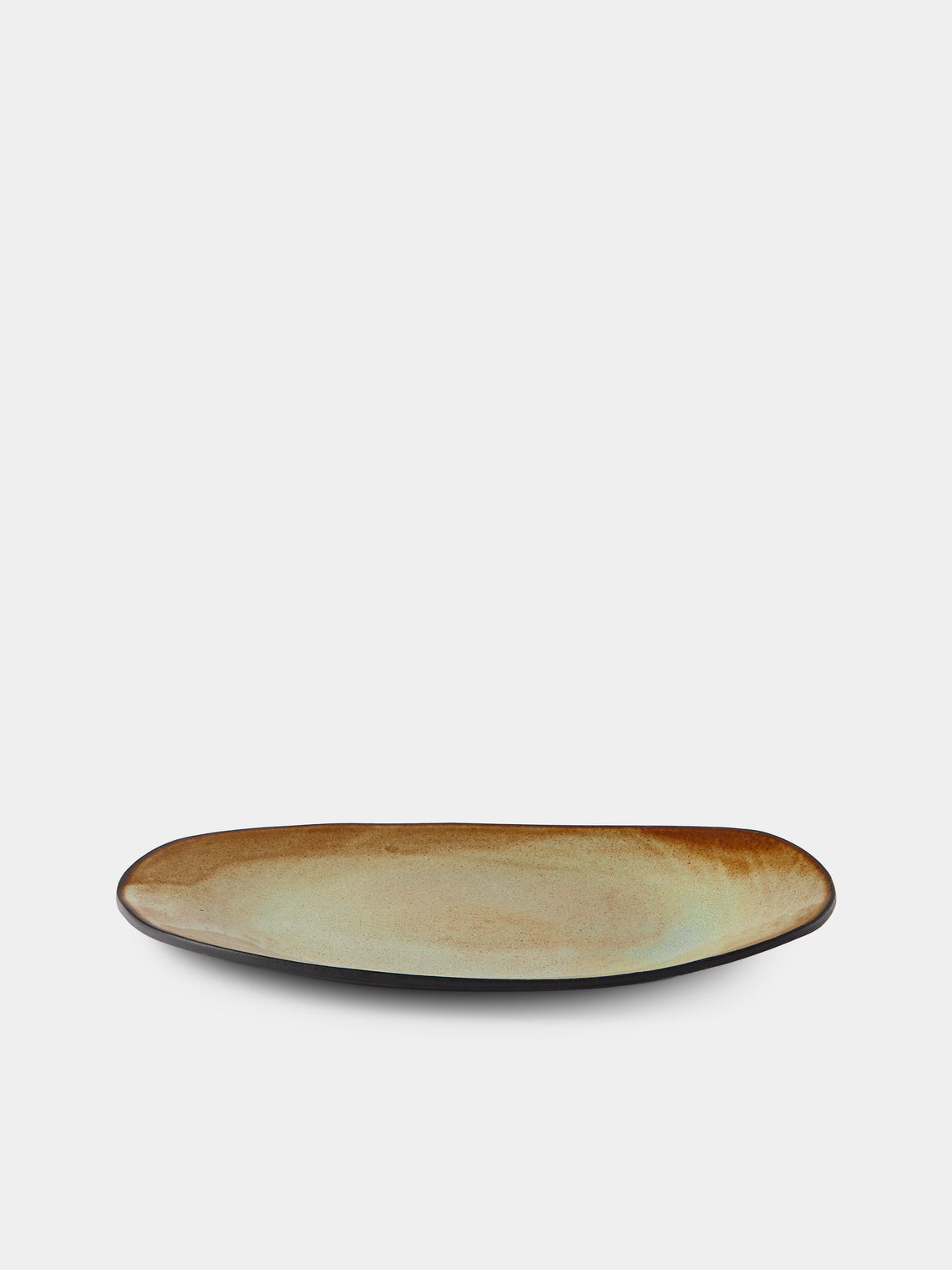 Hana Karim Studio - Hand-Built Stoneware Mixed Platters (Set of 3) - Green - ABASK